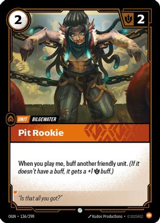 Pit Rookie (136/298) - Origins - Trinity Hobby