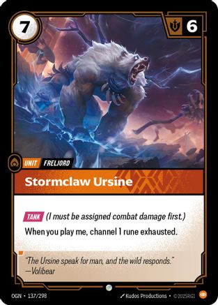 Stormclaw Ursine (137/298) - Origins - Trinity Hobby