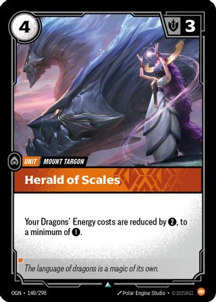 Herald of Scales (140/298) - Origins Foil - Trinity Hobby