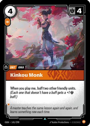 Kinkou Monk (141/298) - Origins Foil - Trinity Hobby