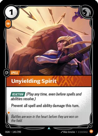 Unyielding Spirit (145/298) - Origins - Trinity Hobby