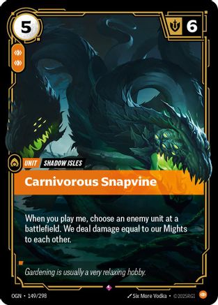 Carnivorous Snapvine (149/298) - Origins - Trinity Hobby