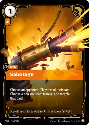 Sabotage (156/298) - Origins - Trinity Hobby