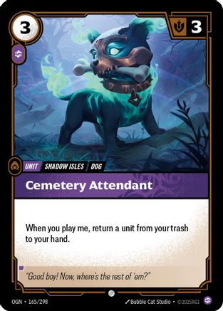 Cemetery Attendant (165/298) - Origins Foil - Trinity Hobby