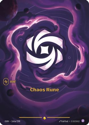 Chaos Rune (Alternate Art) (166a/298) - Origins - Trinity Hobby