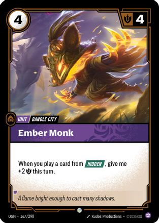 Ember Monk (167/298) - Origins - Trinity Hobby