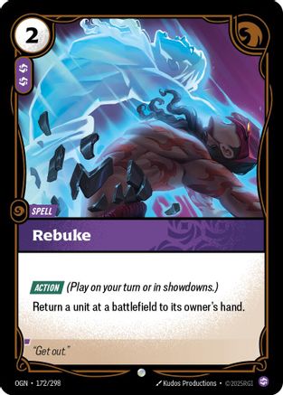 Rebuke (172/298) - Origins - Trinity Hobby