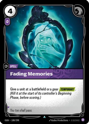 Fading Memories (180/298) - Origins - Trinity Hobby