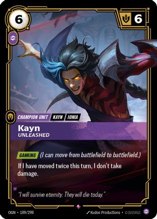 Kayn - Unleashed (189/298) - Origins - Trinity Hobby