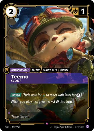 Teemo - Scout (197/298) - Origins - Trinity Hobby