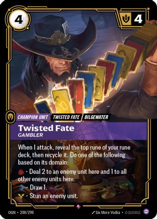 Twisted Fate - Gambler (200/298) - Origins - Trinity Hobby