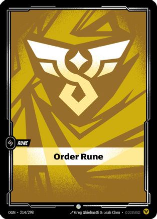 Order Rune (214/298) - Origins Foil - Trinity Hobby