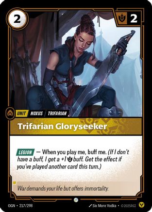 Trifarian Gloryseeker (217/298) - Origins Foil - Trinity Hobby