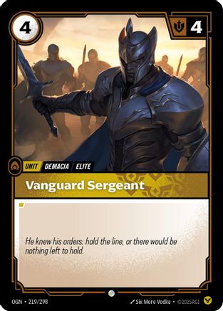 Vanguard Sergeant (219/298) - Origins - Trinity Hobby