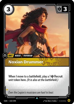Noxian Drummer (222/298) - Origins Foil - Trinity Hobby