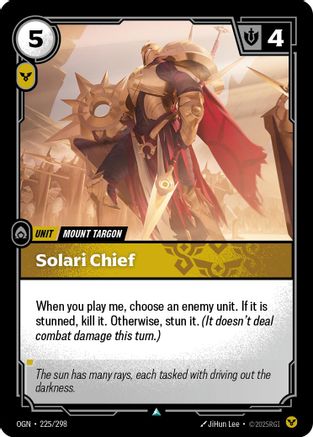 Solari Chief (225/298) - Origins Foil - Trinity Hobby