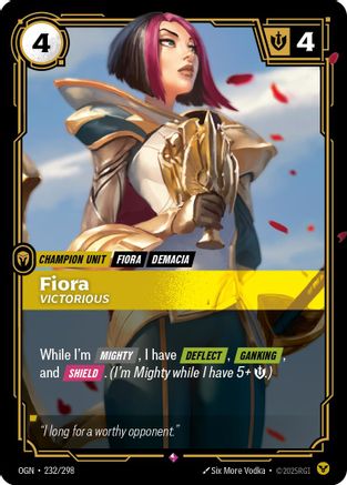 Fiora - Victorious (232/298) - Origins - Trinity Hobby