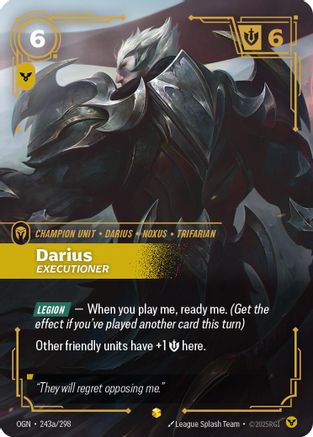 Darius - Executioner (Alternate Art) (243a/298) - Origins - Trinity Hobby