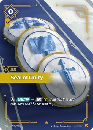 Seal of Unity (245/298) - Origins - Trinity Hobby