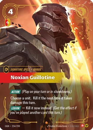 Noxian Guillotine (254/298) - Origins - Trinity Hobby