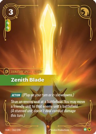 Zenith Blade (262/298) - Origins - Trinity Hobby