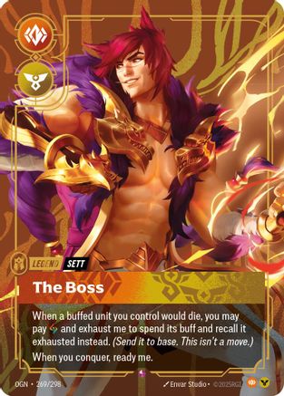 Sett - The Boss (269/298) - Origins - Trinity Hobby