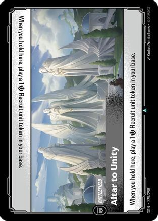 Altar to Unity (275/298) - Origins Foil - Trinity Hobby