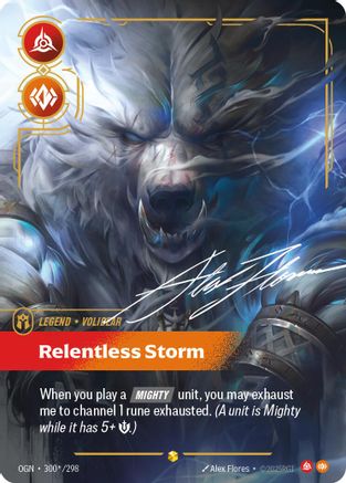 Volibear - Relentless Storm (Alternate Art) (300*/298) - Origins - Trinity Hobby