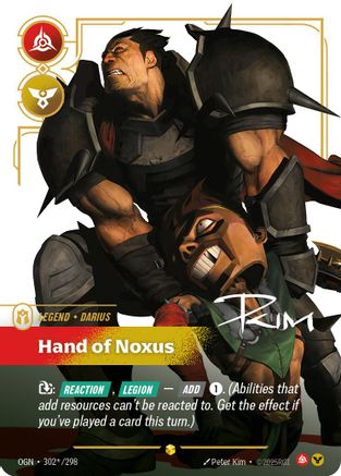 Darius - Hand of Noxus (Alternate Art) (302*/298) - Origins - Trinity Hobby