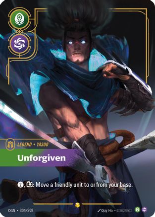 Yasuo - Unforgiven (Overnumbered) (305/298) - Origins - Trinity Hobby