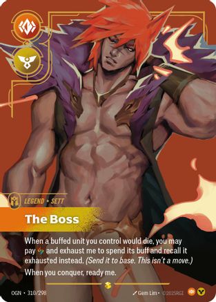 Sett - The Boss (Overnumbered) (310/298) - Origins - Trinity Hobby
