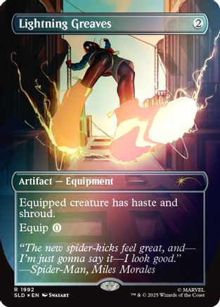 Lightning Greaves (1992) (Rainbow Foil)  [Foil]  (SLD-1992) - [Secret Lair Drop Series] - Trinity Hobby