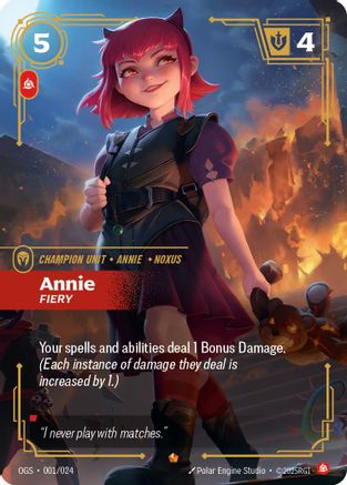 Annie - Fiery (001/024) - Origins Proving Grounds - Trinity Hobby
