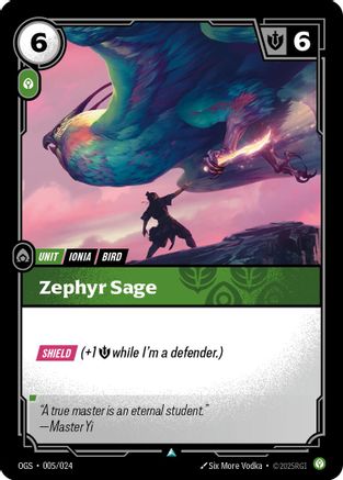Zephyr Sage (005/024) - Origins Proving Grounds Foil - Trinity Hobby