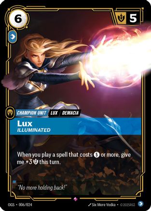 Lux - Illuminated (006/024) - Origins Proving Grounds - Trinity Hobby