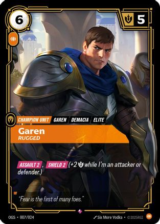 Garen - Rugged (007/024) - Origins Proving Grounds - Trinity Hobby