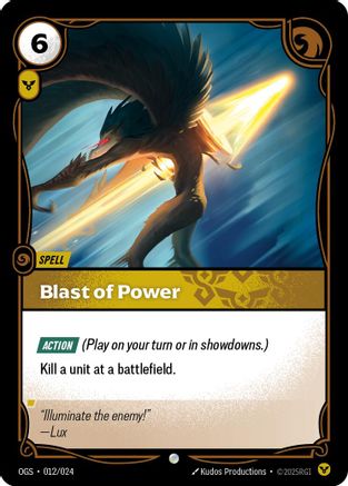 Blast of Power (012/024) - Origins Proving Grounds - Trinity Hobby