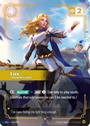 Lux - Crownguard (014/024) - Origins Proving Grounds - Trinity Hobby