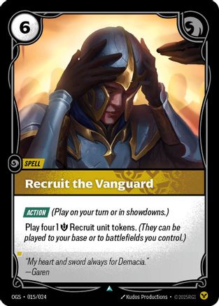 Recruit the Vanguard (015/024) - Origins Proving Grounds Foil - Trinity Hobby