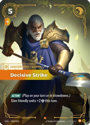 Decisive Strike (024/024) - Origins Proving Grounds - Trinity Hobby