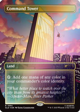 Command Tower (1994) (Rainbow Foil)  [Foil]  (SLD-1994) - [Secret Lair Drop Series] - Trinity Hobby