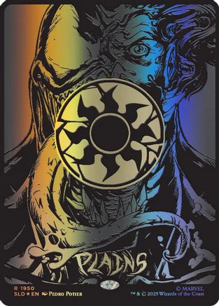 Plains (1950) (Raised Foil)  [Foil]  (SLD-1950) - [Secret Lair Drop Series] - Trinity Hobby