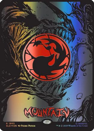 Mountain (1953) (Raised Foil)  [Foil]  (SLD-1953) - [Secret Lair Drop Series] - Trinity Hobby
