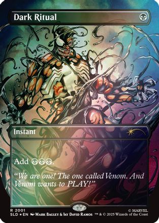 Dark Ritual (2001) (Rainbow Foil)  [Foil]  (SLD-2001) - [Secret Lair Drop Series] - Trinity Hobby
