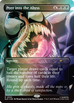 Peer into the Abyss (2002) (Rainbow Foil)  [Foil]  (SLD-2002) - [Secret Lair Drop Series] - Trinity Hobby