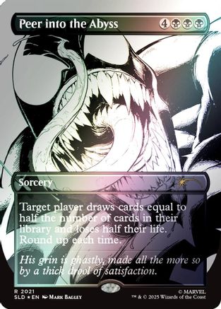 Peer into the Abyss (2021) (Rainbow Foil)  [Foil]  (SLD-2021) - [Secret Lair Drop Series] - Trinity Hobby