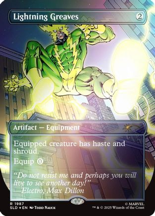 Lightning Greaves (1987) (Rainbow Foil)  [Foil]  (SLD-1987) - [Secret Lair Drop Series] - Trinity Hobby