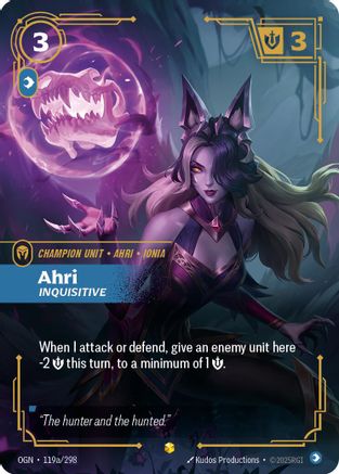 Ahri - Inquisitive (Alternate Art) (119a/298) - Origins - Trinity Hobby