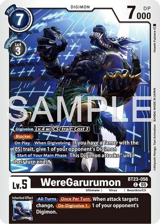 WereGarurumon (BT23-056) - [Hackers' Slumber] - Trinity Hobby