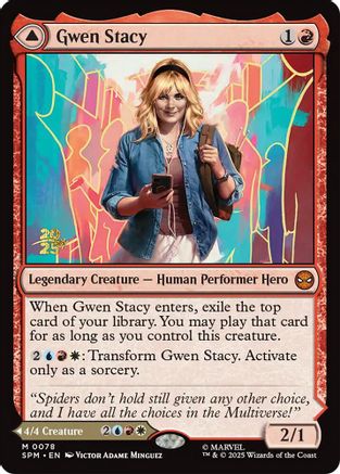 Gwen Stacy  [Foil]  (PRE-078) - [Prerelease Cards] - Trinity Hobby